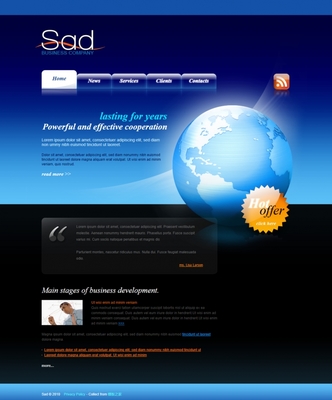 打造藍(lán)色高光透明質(zhì)感的科技企業(yè)網(wǎng)站 設(shè)計要點與下載資源推薦